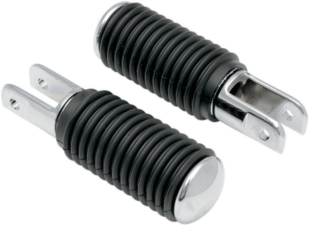 Drag Specialties - DS253405 - 5/8 Mount Pegs - Rubber - Chrome End Drag Specialties - DS253405 - 5/8 Mount Pegs - Rubber - Chrome End