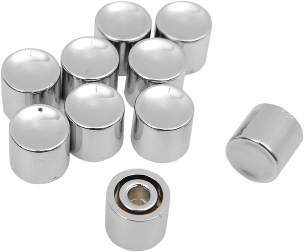 Drag Specialties - DS272155 - Handlebar Switch Button Caps - Turn Signal - Long - Chrome