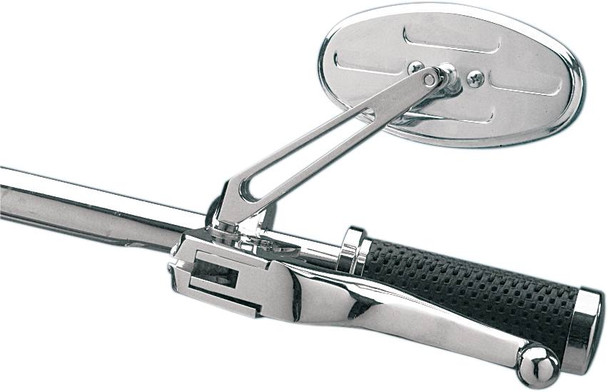 Drag Specialties - DS302166 - Mirror - Stealth I - Side View - Oval - Chrome