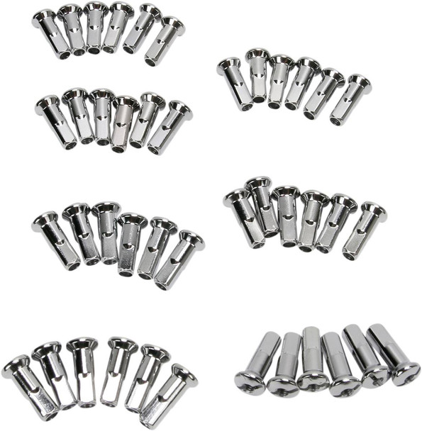 Drag Specialties - DS380112 - Spoke Nipples - Chrome - Standard