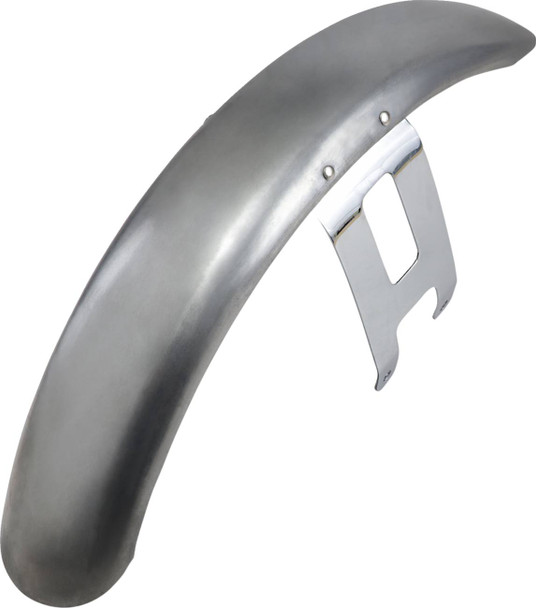 Drag Specialties - DS393470 - Wide Glide-Style Front Fender with Chrome Mounting Brackets - For 19" or 21" Wheel