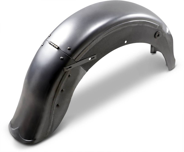 Drag Specialties - DS393489 - Hinged Read Fender - Raw - Steel