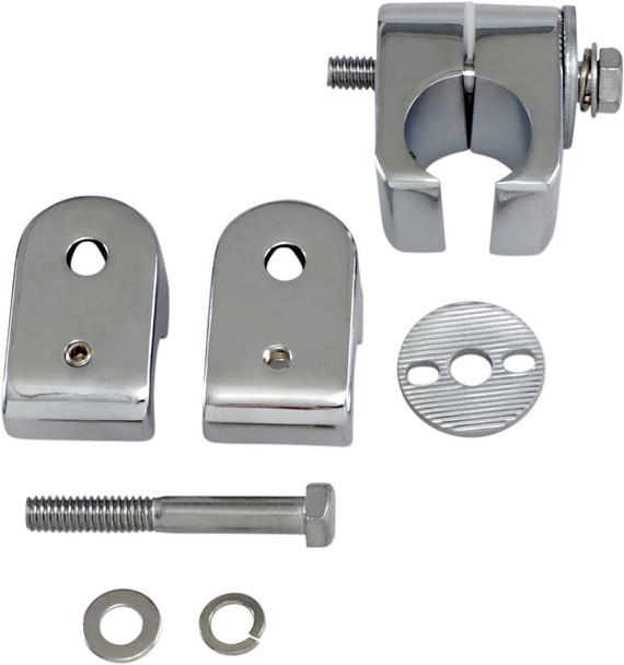 Drag Specialties - DS720218 - Universal Engine Guard Clamps - Chrome - 1"