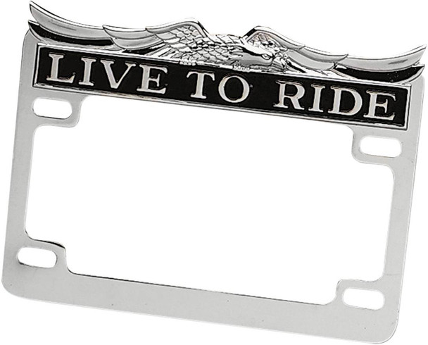 Drag Specialties - DS720809 - License Plate Frame - Chrome