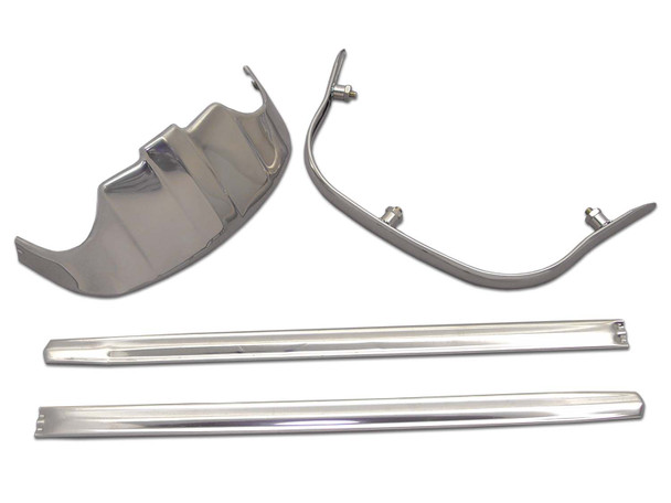 V-Twin - 50-0958 - Stainless Steel Front Fender Tip Kit