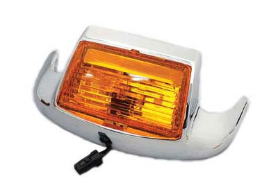 V-Twin - 50-1162 - Front Fender Tip with Bulb Type Lamp