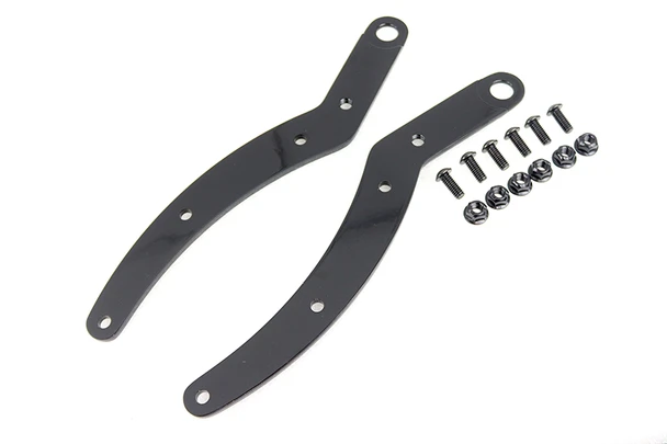 V-Twin - 50-1242 - FL Fender Strut Set Black - Fits 1971-1984 Harley-Davidson FX, 1958-1984 FL