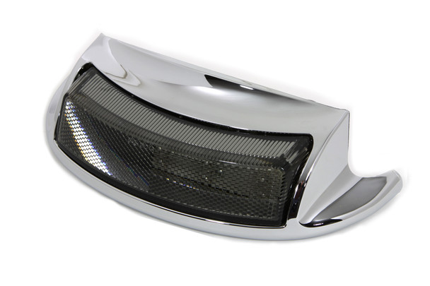 V-Twin - 50-1539 - Chrome LED Rear Fender Tip with Smoke Lens