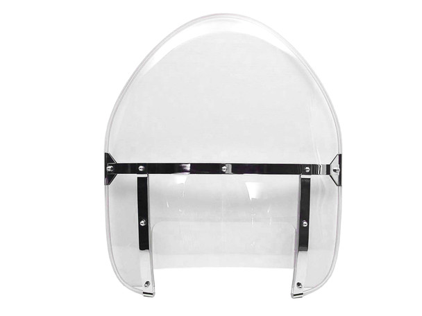 V-Twin - 51-0238 - Replica Assembled Clear Windshield - Fits 1949-1959 Harley-Davidson FL
