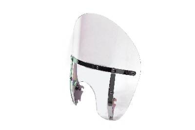 V-Twin - 51-0357 - Switchblade Detachable Clear Chopped Windshield