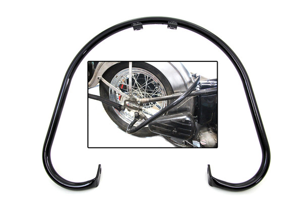 V-Twin - 51-0889 - Black Rear Big Twin Frame Bar