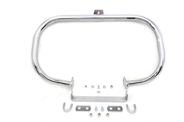 V-Twin - 51-0891 - Chrome Front Engine Bar - Fits 1984-1999 Harley-Davidson FXST, 1972-1986 FX, 1972-1984 FXE