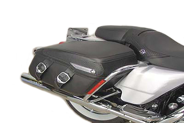 V-Twin - 51-0935 - Chrome Rear Frame Bar Set - Fits 1997-2008 Harley-Davidson FLHRC, FLHT, FLHR, FLHX