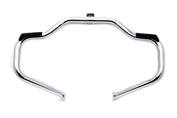 V-Twin - 51-0991 - Chrome Front Engine Bar with Footpeg Pads - Fits 1997-2008 Harley-Davidson FLT