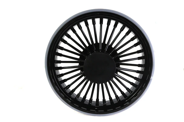 V-Twin - 52-0032 - Front 16 inch x 3.5 inch Duro 36 Fat Spoke Matte Black Wheel - Fits 1984-1999 Harley-Davidson FLT, 2007 FLT