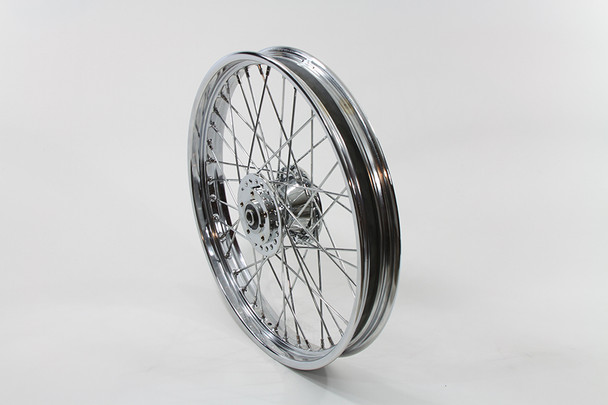 V-Twin - 52-0151 - 21 inch x 2.15 inch Front Spoke Wheel - Fits 1982-1983 Harley-Davidson FXR, 1978-1983 XL, FXE, FX