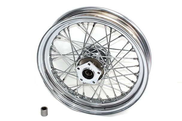 V-Twin - 52-0175 - 16 inch x 3.00 inch Front Spoke Wheel - Fits 1991-1995 Harley-Davidson FXDWG, 1984-1995 FXST, 1984-1985 FXWG
