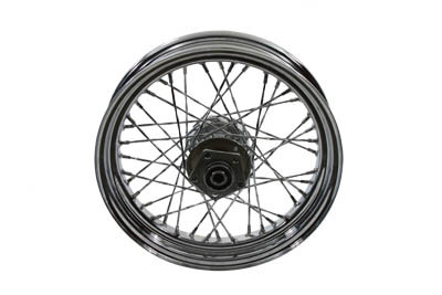 V-Twin - 52-0177 - 16 inch x 3.00 inch Rear Spoke Wheel - Fits 1982-1984 Harley-Davidson FXE, 1982-1985 FXR, XL
