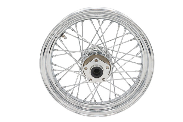 V-Twin - 52-0277 - 16 inch x 3.00 inch Rear Spoke Wheel Chrome