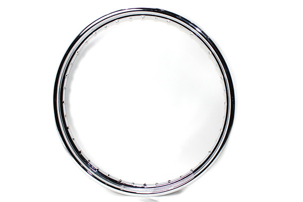 V-Twin - 52-0701 - 21 inch X 2.15 inch Rolled Edge Chrome Wheel Rim