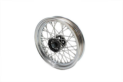 V-Twin - 52-0745 - 16 inch x 3.00 inch Front or Rear Spoke Wheel - Fits 1971-1972 Harley-Davidson FX (Rear), 1967-1972 FL (Front or Rear)