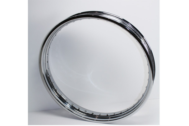 V-Twin - 52-0748 - 21 inch x 2.15 inch Rolled Edge Rim Chrome