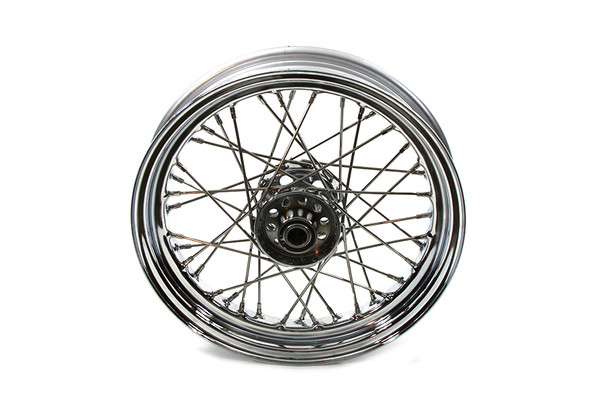 V-Twin - 52-0800 - 16 inch x 3.00 inch Replica Front or Rear Spoke Wheel