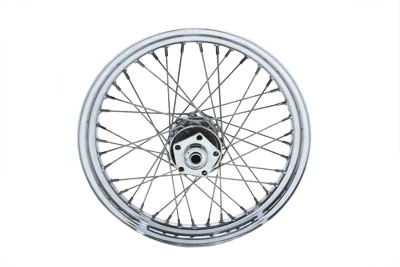 V-Twin - 52-0812 - 19 inch x 2.50 inch Replica Front or Rear Spoke Wheel - Fits 1973-1982 Harley-Davidson FXE (rear only), 1973-1984 FLH, FL