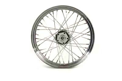 V-Twin - 52-0814 - 19 inch x 2.50 inch Replica Front Spoke Wheel