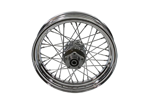 V-Twin - 52-0861 - 16 inch x 3.00 inch Rear Spoke Wheel - Fits 1986-1994 Harley-Davidson FXRS, 1986-1999 XL, 1986-1996 FLST, 1991-1996 FXDG, 1986-1994 FXR, 1986-1996 FXSTC, FXST