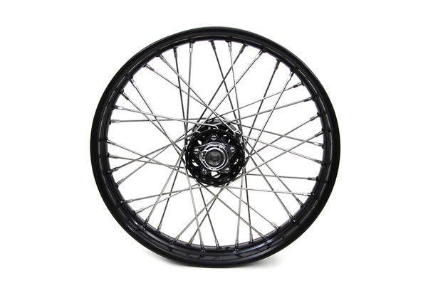 V-Twin - 52-0881 - 18 inch X 2.15 inch Replica Front or Rear Spoke Wheel - Fits 1936-1952 Harley-Davidson WL (rear only), 1941-1966 FL (Front or Rear), 1937-1948 UL (Front or Rear), 1936-1940 EL (Front or Rear)