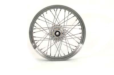 V-Twin - 52-0899 - Front Spoked 19 inch x 2.50 inch Wheel - Fits 2008-2017 Harley-Davidson FXD