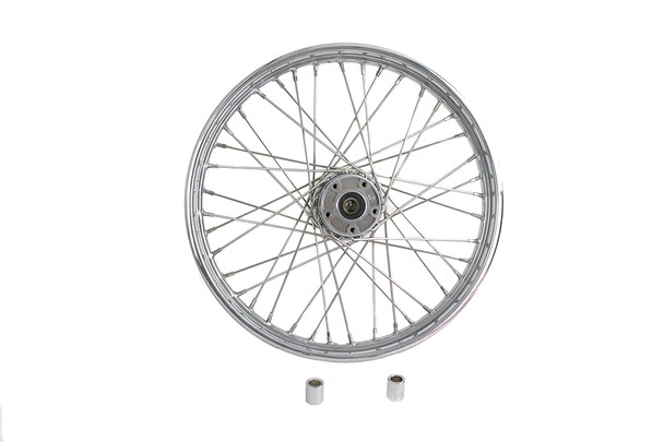 V-Twin - 52-0907 - Front Spoked 21 inch x 2.15 inch Wheel - Fits 1993-1999 Harley-Davidson FXDWG, FXST