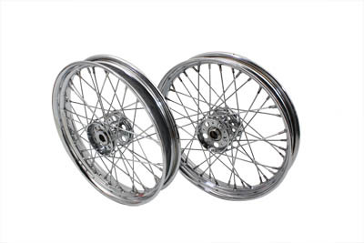 V-Twin - 52-0987 - 18 inch x 2.15 inch Servi-Car Rear Wheel Set