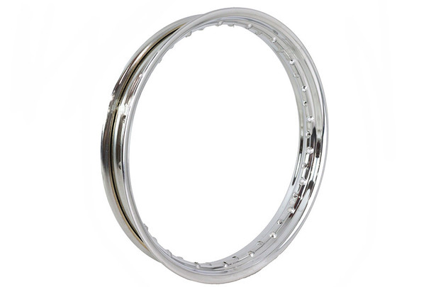 V-Twin - 52-1057 - KH Replica 19 inch x 2.15 inch Wheel Rim Chrome - Fits 1930-1952 Harley-Davidson WL
