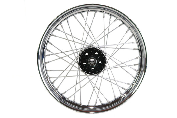 V-Twin - 52-1233 - 18 inch x 2.15 inch KH Type Front or Rear Wheel - Fits 1936-1940 Harley-Davidson WL (rear only), 1941-1965 FL (front or rear), 1936-1952 EL (front or rear), 1938-1940 UL (front or rear)