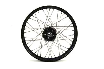 V-Twin - 52-1255 - 18 inch x 2.15 inch Front or Rear Spoke Wheel - Fits 1937-1940 Harley-Davidson UL, 1936-1940 EL, 1936-1940 WL (Rear only)