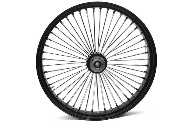 V-Twin - 52-1402 - 30 inch x 4.0 inch King Spoke Front Wheel Black