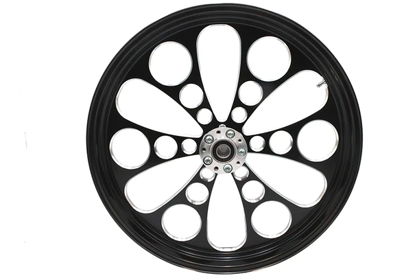 V-Twin - 52-1420 - 23 inch x 3.5 inch Kool Kat Front Wheel Black Cut