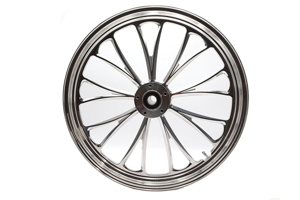 V-Twin - 52-1431 - 21 inch x 2.15 inch Manhattan Front Wheel Polished Aluminum
