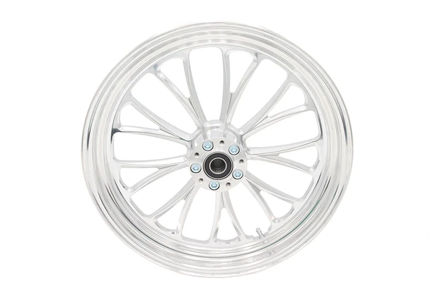 V-Twin - 52-1456 - 18 inch x 3.5 inch Manhattan Front Wheel Polished Aluminum