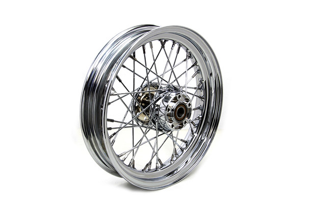 V-Twin - 52-2057 - 16 inch x 3.00 inch Rear Spoke Wheel Chrome