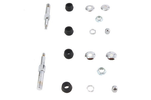 V-Twin - 54-0442 - Chrome Upper Rear Shock Stud Kit