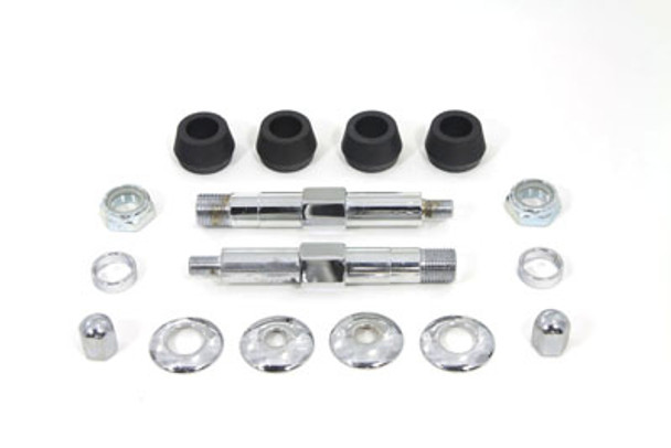 V-Twin - 54-0445 - Chrome Upper Rear Shock Stud Kit