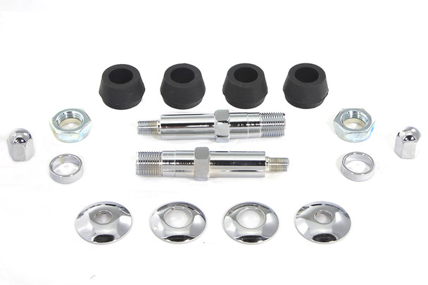 V-Twin - 54-0446 - Chrome Lower Rear Shock Stud Kit