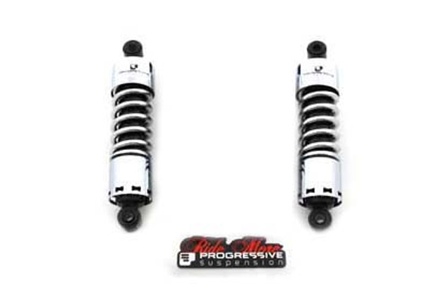 V-Twin - 54-2004 - 12 inch Progressive 412 Series Shock Set Without Covers