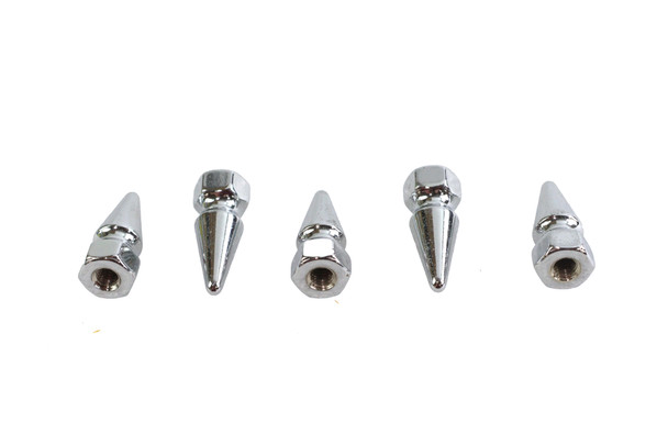 V-Twin - 6901-5 - Chrome Pike Nut Fine 10-32 Thread