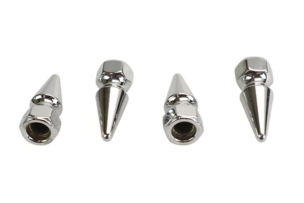 V-Twin - 6903-4 - Chrome Pike Nut Fine 5/16 inch-24 Thread