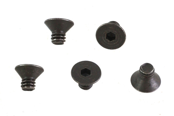 V-Twin - 73-0150 - Allen Flat Head Screws Black 1/4 inch-20 x 3/8 inch
