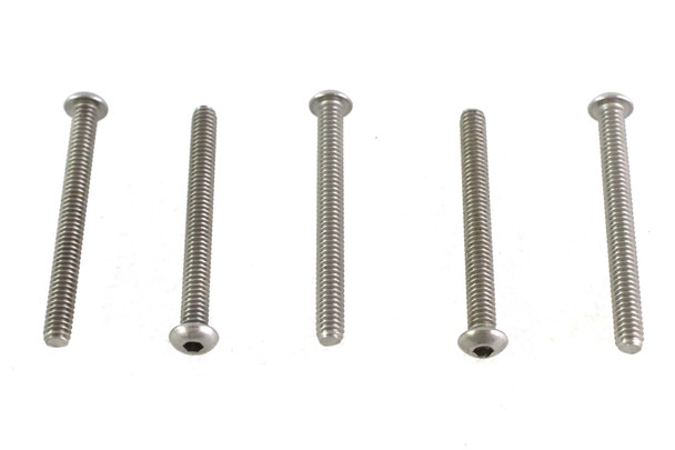 V-Twin - 73-0175 - Allen Button Head Screws Stainless Steel 1/4-20 X 2-1/2 inch